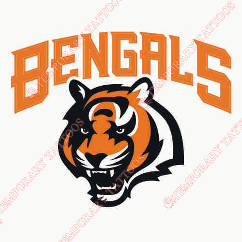 Cincinnati Bengals Customize Temporary Tattoos Stickers NO.473
